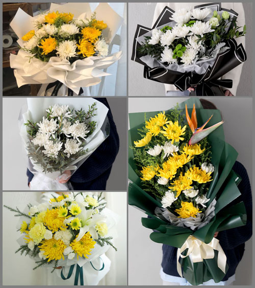 江苏淮安清江浦区盐河镇甘露村白事花束代送